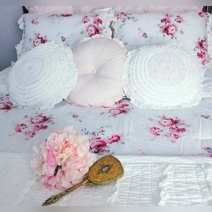 NEW simply shabby chic Rachel Ashwell KING duvet & pillow sham set